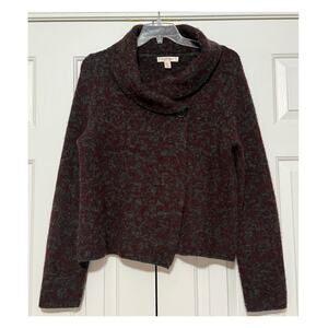 Ellen Tracy Shawl Collar Wool-Blend Sweater, Size XL